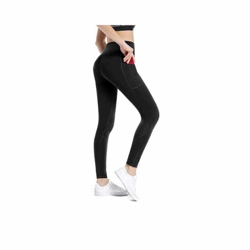 High Waisted Leggings with Pockets – Black