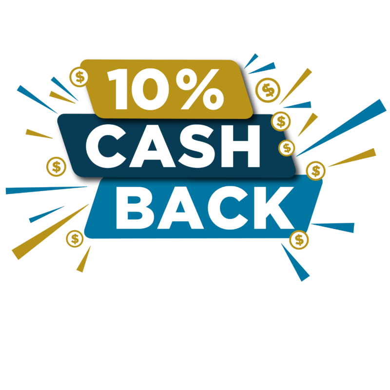 Get 10% Cash Back